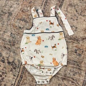 Adorable Dog Print Kids Bodysuit